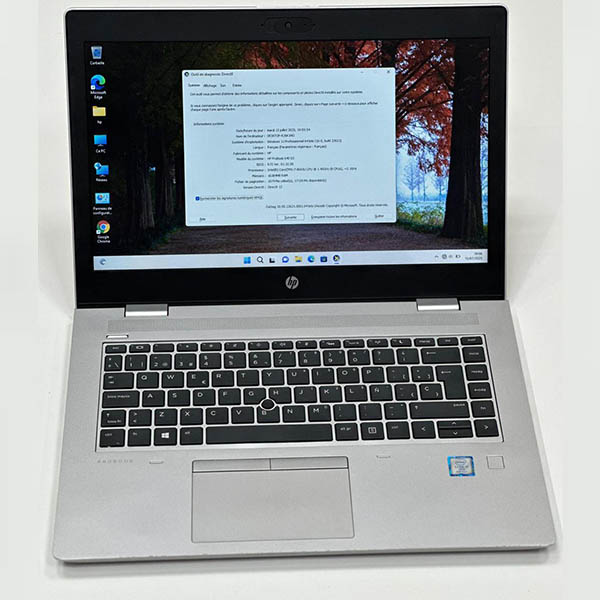 HP ProBook 640 G5 – Core i7 8ᵉ Gén 16 Go RAM 512 Go SSD 14"