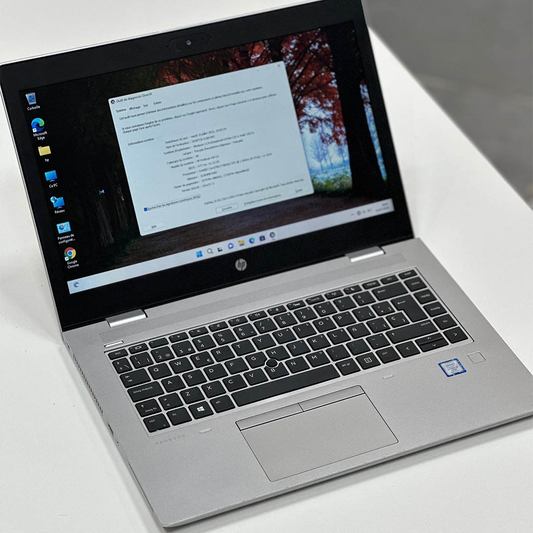 HP ProBook 650 G5 - i7 8e Gén - 16 Go RAM - 512 Go SSD - Écran 14"