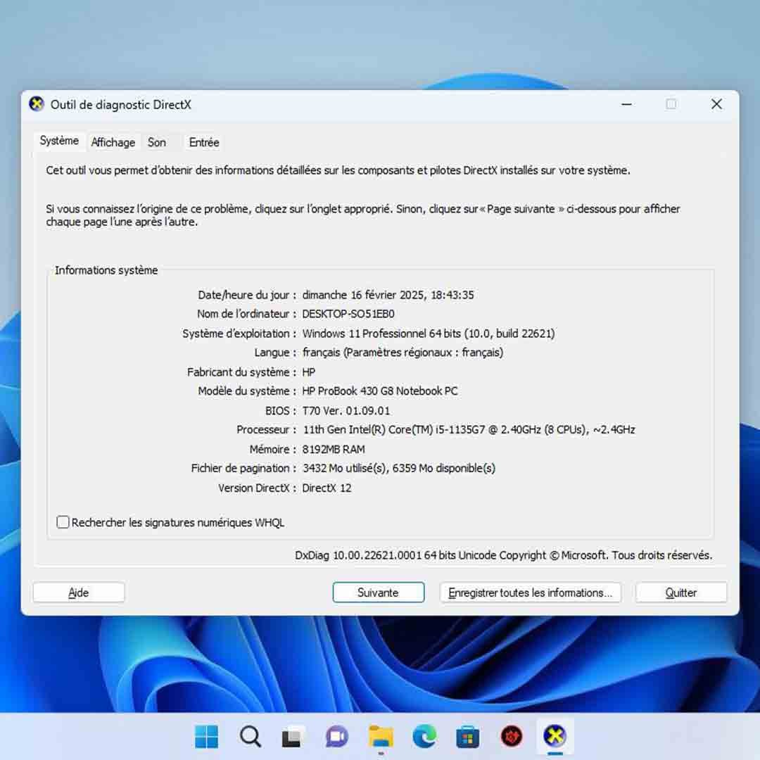  HP ProBook 430 G8 - Performance et Élégance au Service de Votre Produc 
